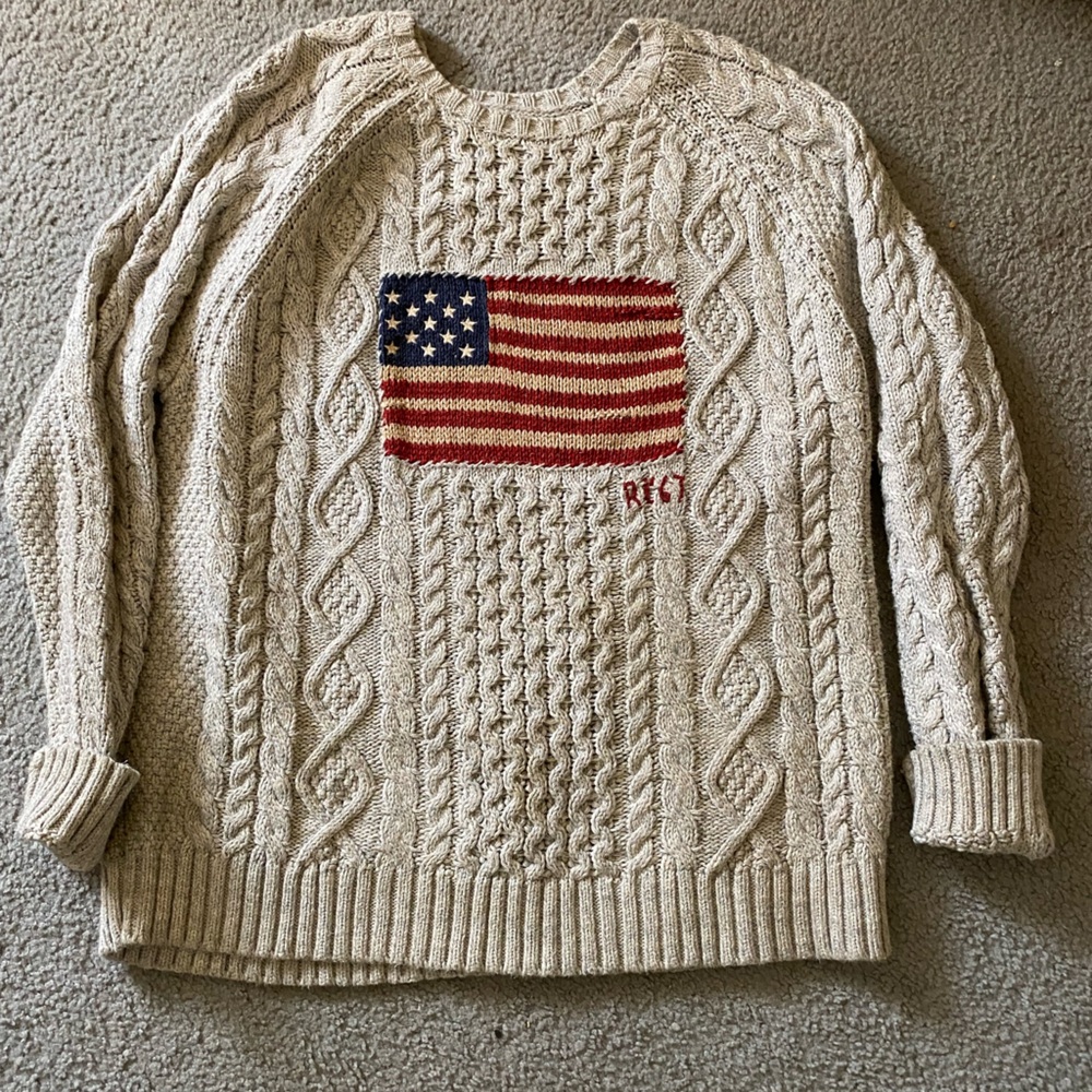 Polo Ralph Lauren XXL flag knit sweater